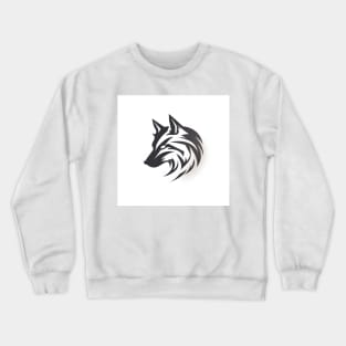 Frost Moon Wolf Shadow Crewneck Sweatshirt